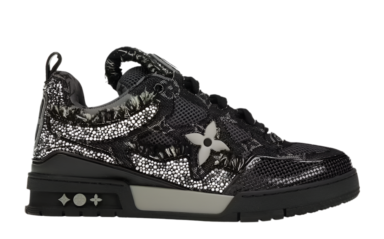 LOUIS VUITTON SKATE "BLACK SWAROVSKI MONOGRAN"