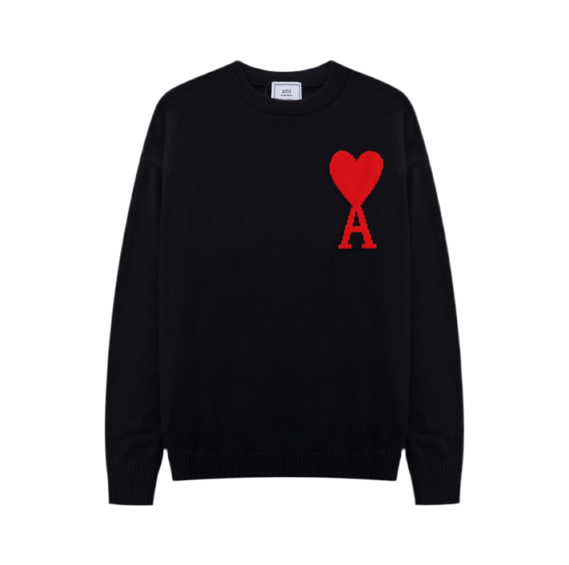 AMI DE COEUR BLACK CREWNECK JUMPER