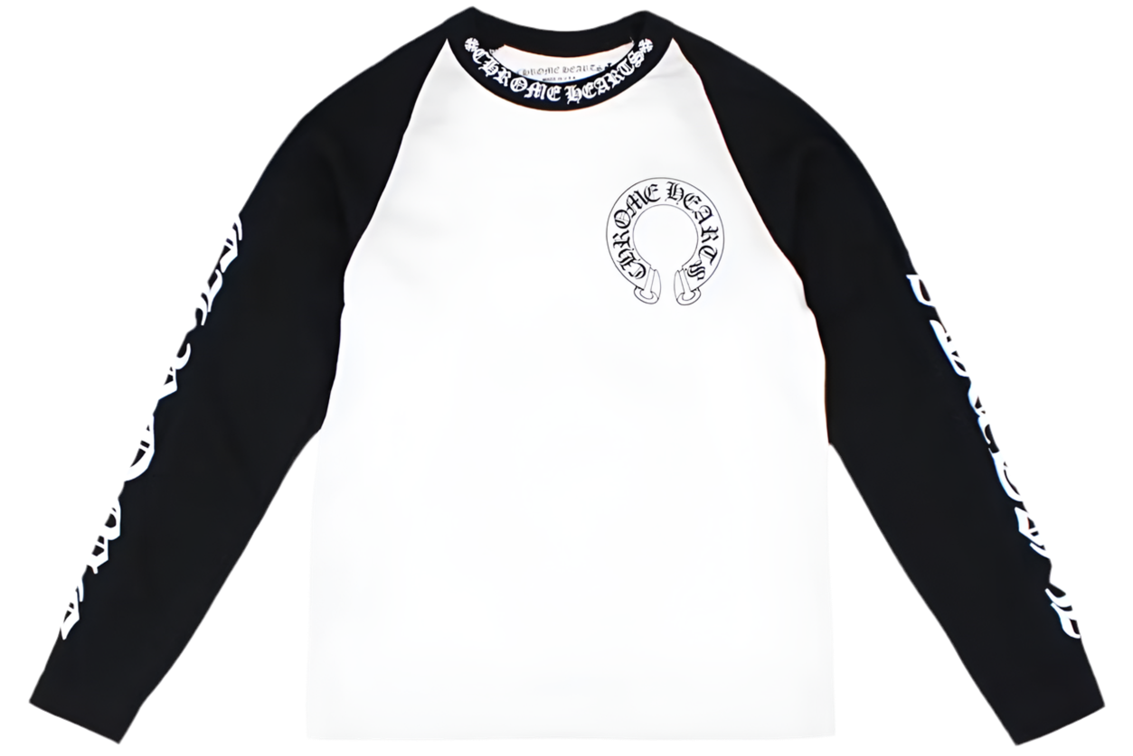 CHROME HEARTS HORSEHOE BASEBALL SHIRT