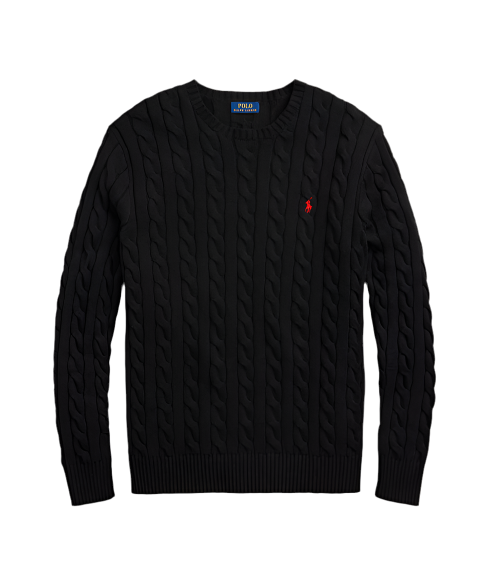 RALPH LAUREN BLACK SWEATER