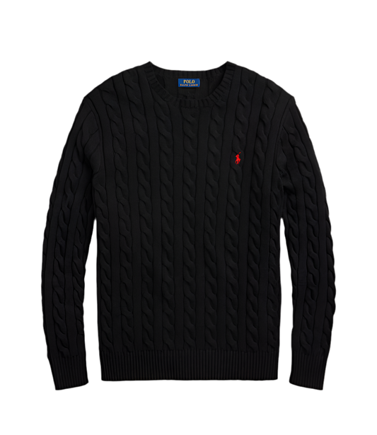 RALPH LAUREN BLACK SWEATER